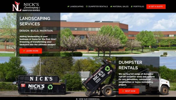 Landscaping Website Design