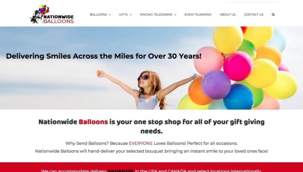 Balloon Bouquet eCommerce Development